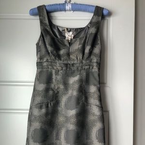 Grey Patterned Cocktail Dress